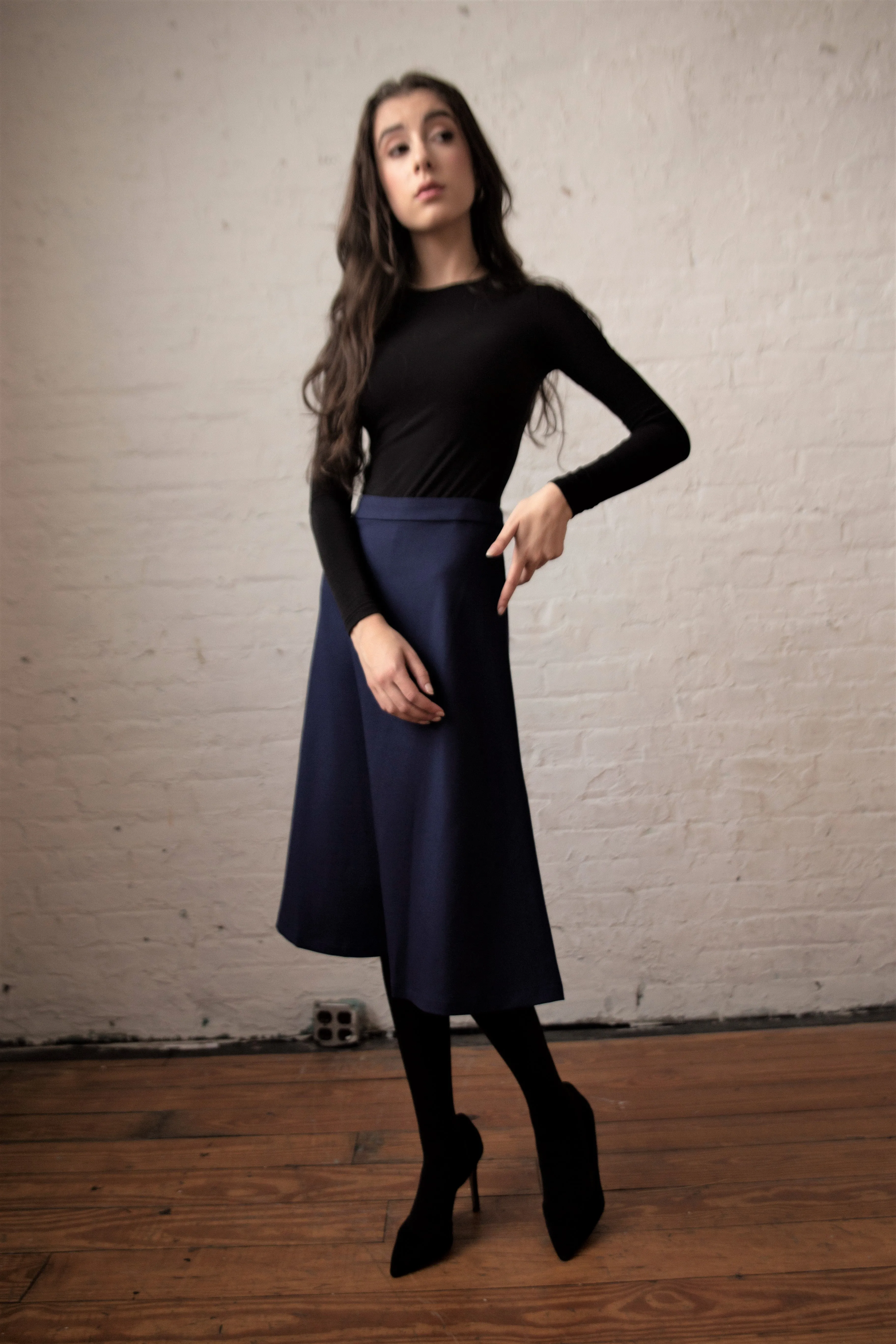 27" A Line Ponte Skirt