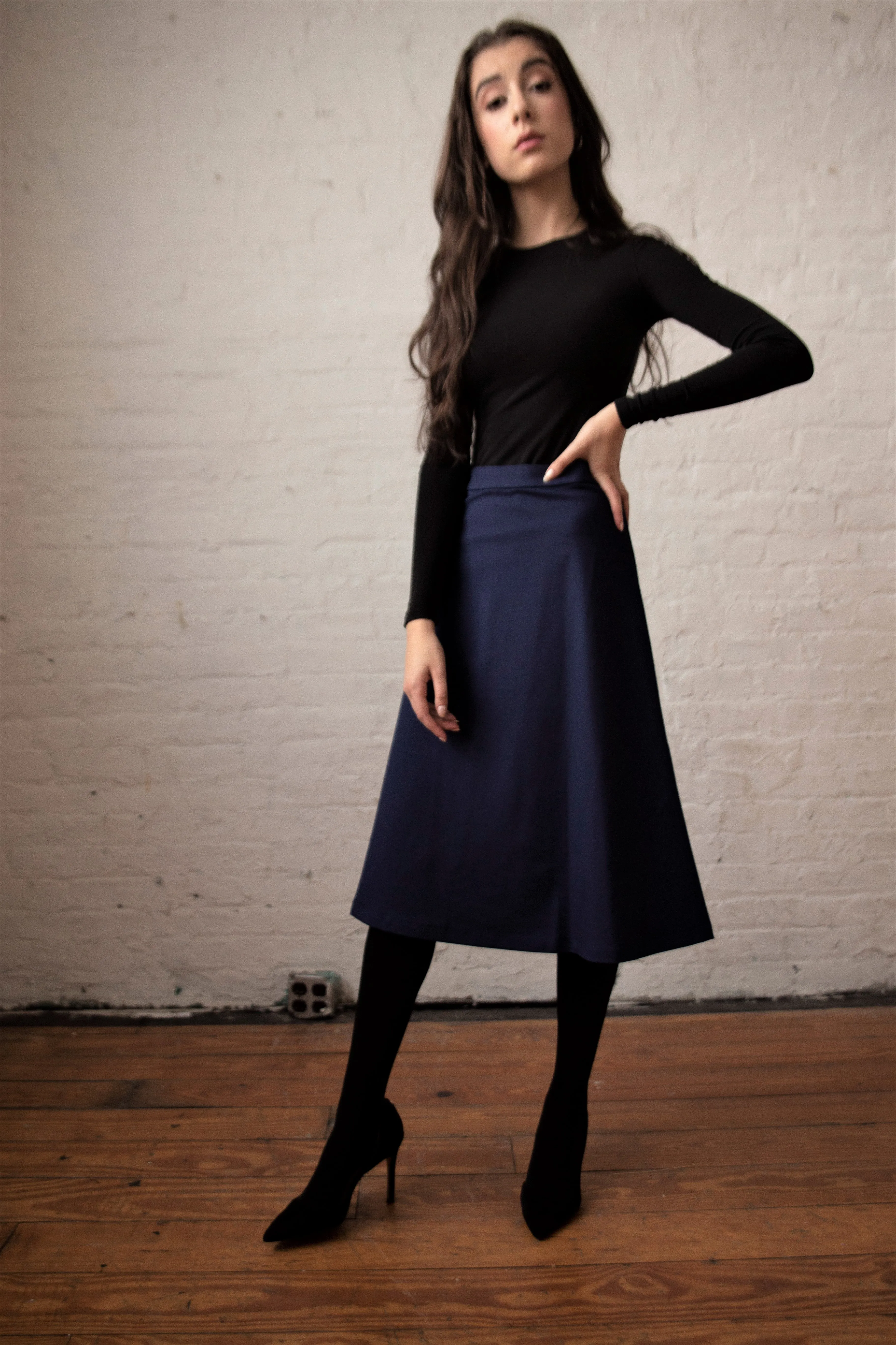 27" A Line Ponte Skirt