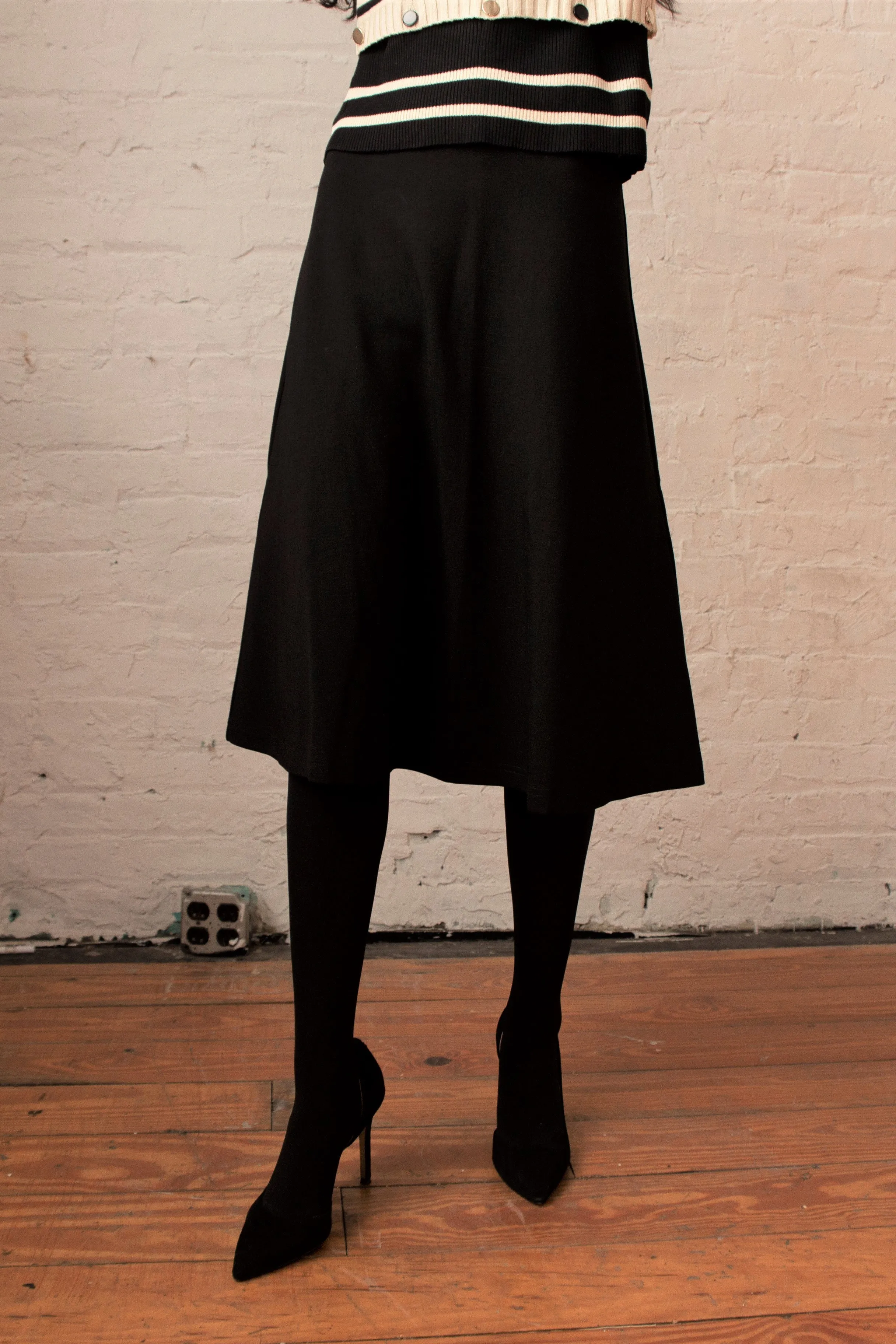 27" A Line Ponte Skirt