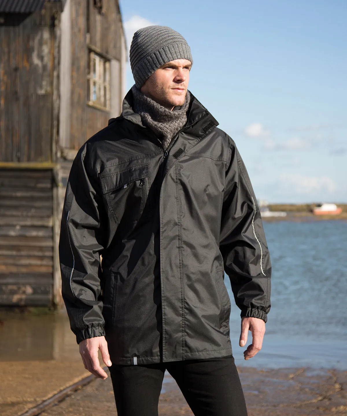 3-in1 CORE transit jacket with printable softshell inner | Red