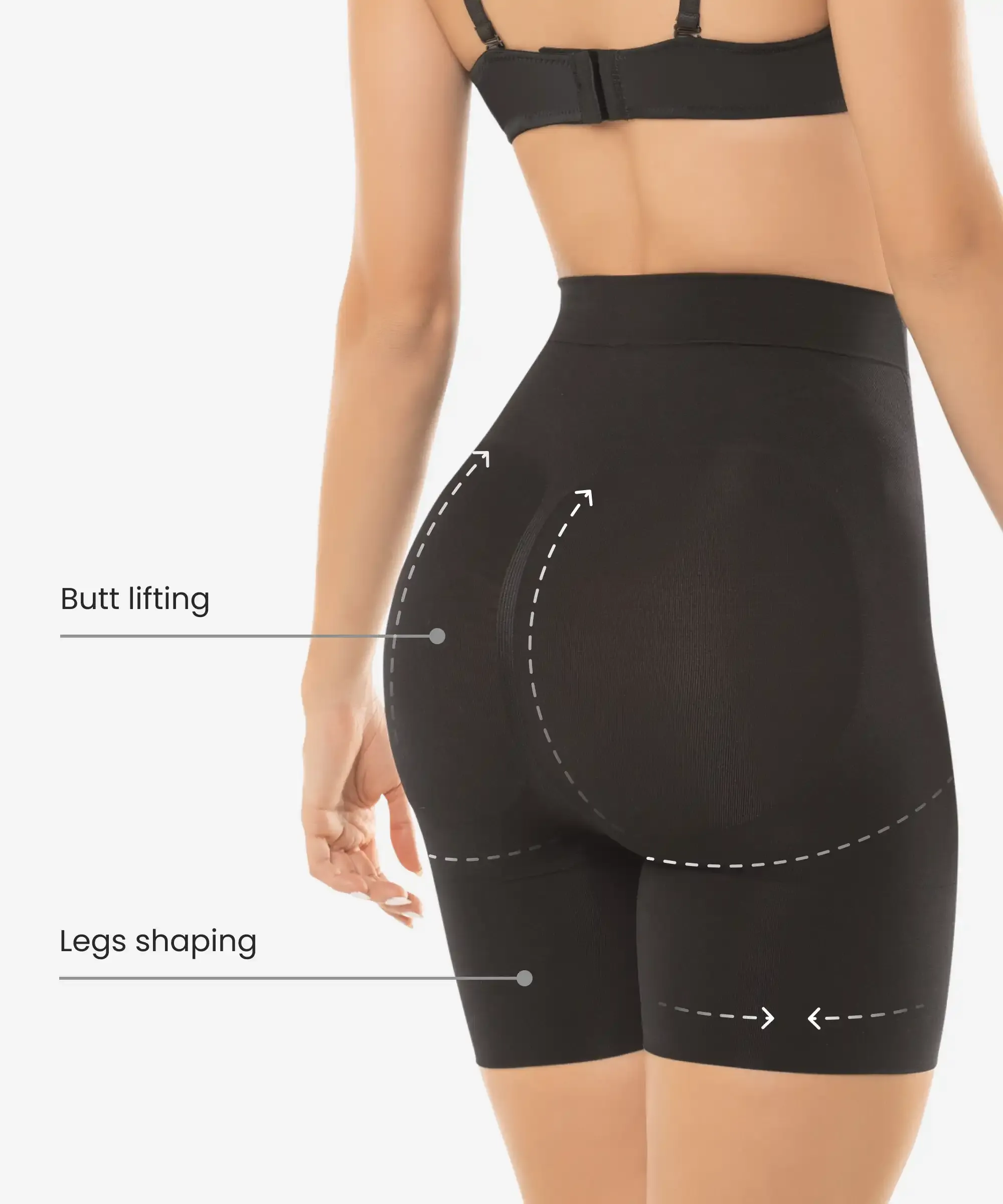 Abdomen Contouring Seamless Thermal Shorts - Style 1504