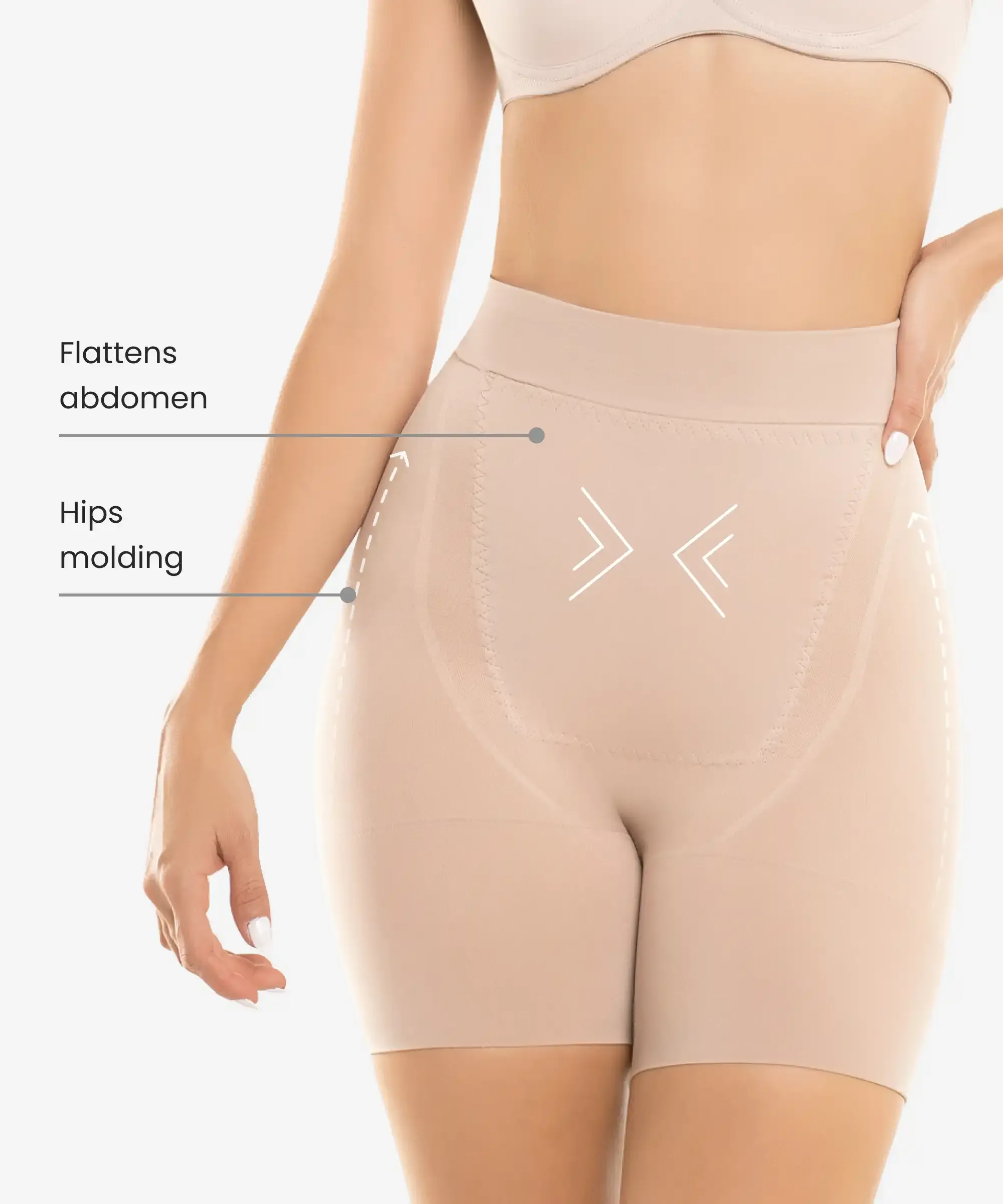 Abdomen Contouring Seamless Thermal Shorts - Style 1504