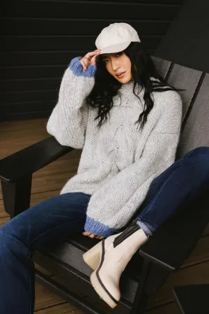 Anastasia Knit Sweater in Grey - FINAL SALE