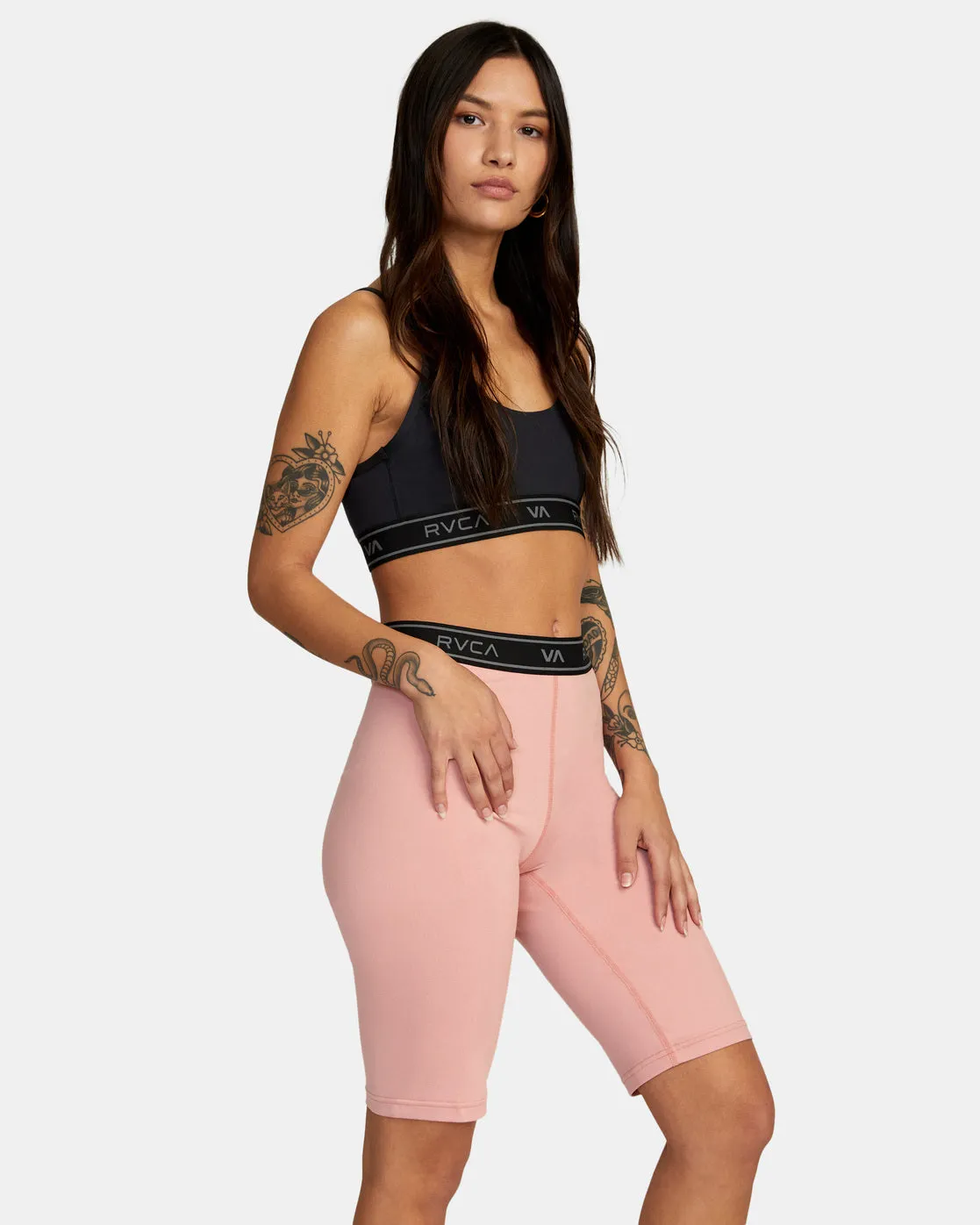 Base 10.5" Biker Shorts - Rose