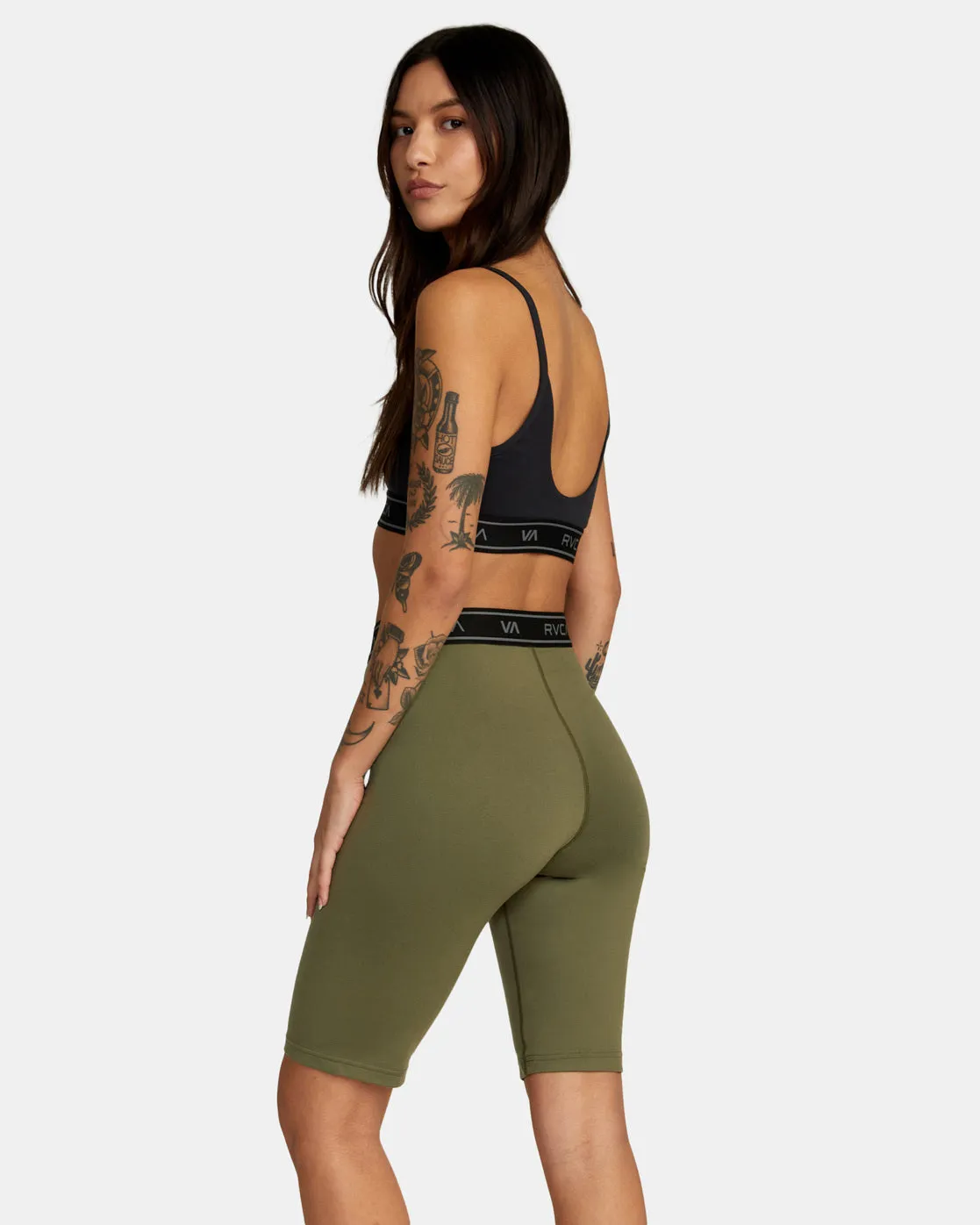 Base Biker Shorts 10.5" - Olive