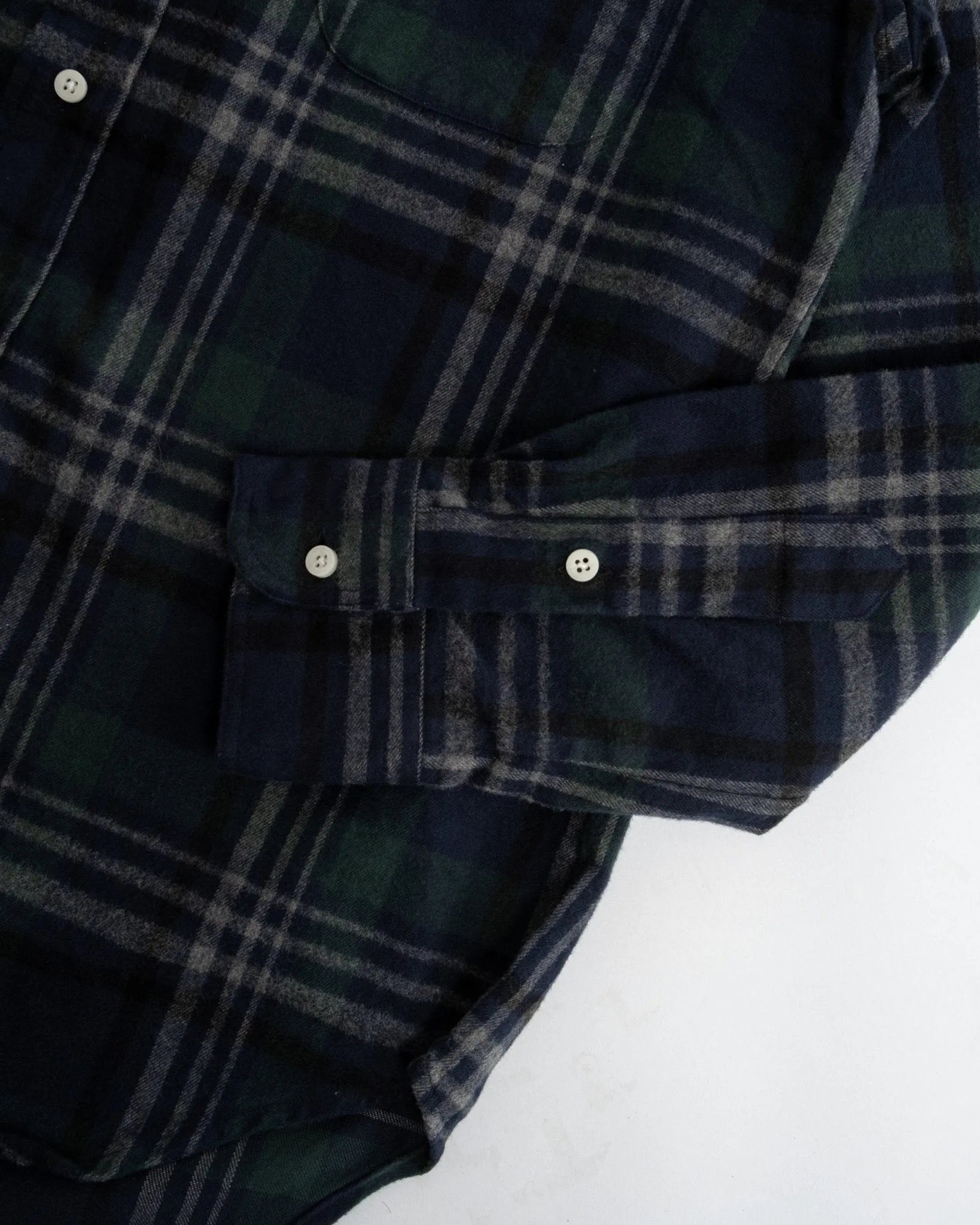 Blackwatch Melange Shaggy Flannel