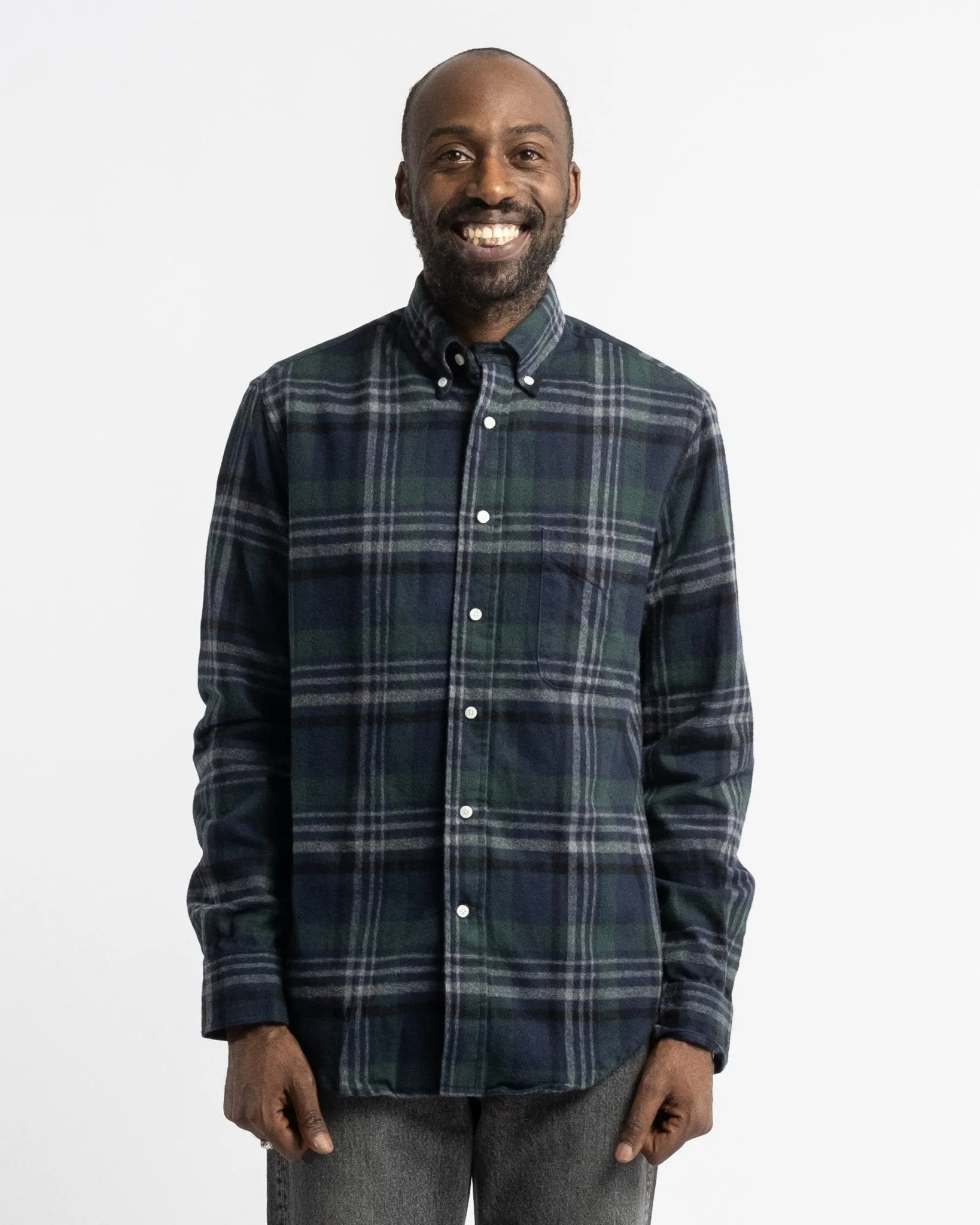 Blackwatch Melange Shaggy Flannel