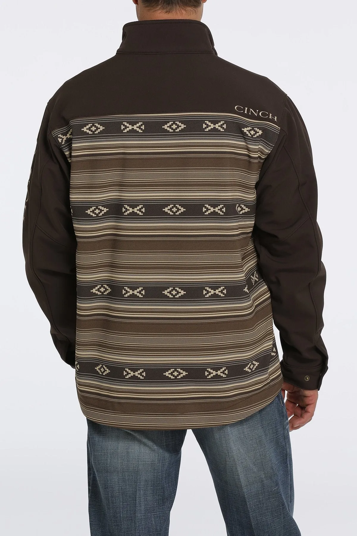 Blanket Chocolate Stripe Bonded Men's Jacket