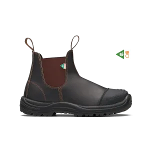 Blundstone 167 - Work & Safety Boot Rubber Toe Cap Stout Brown