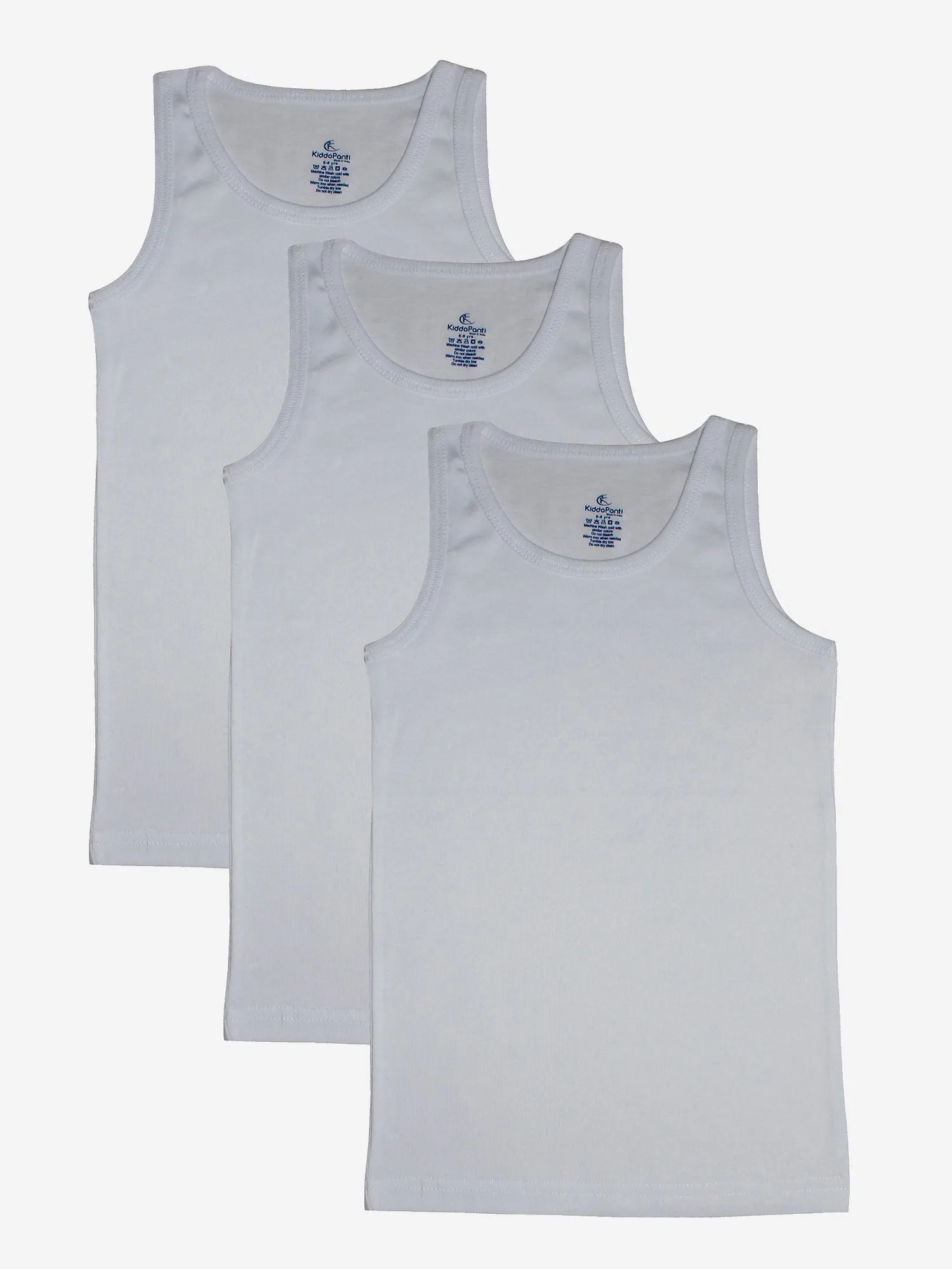 Boys Cotton Rib Vest- Pack of 3