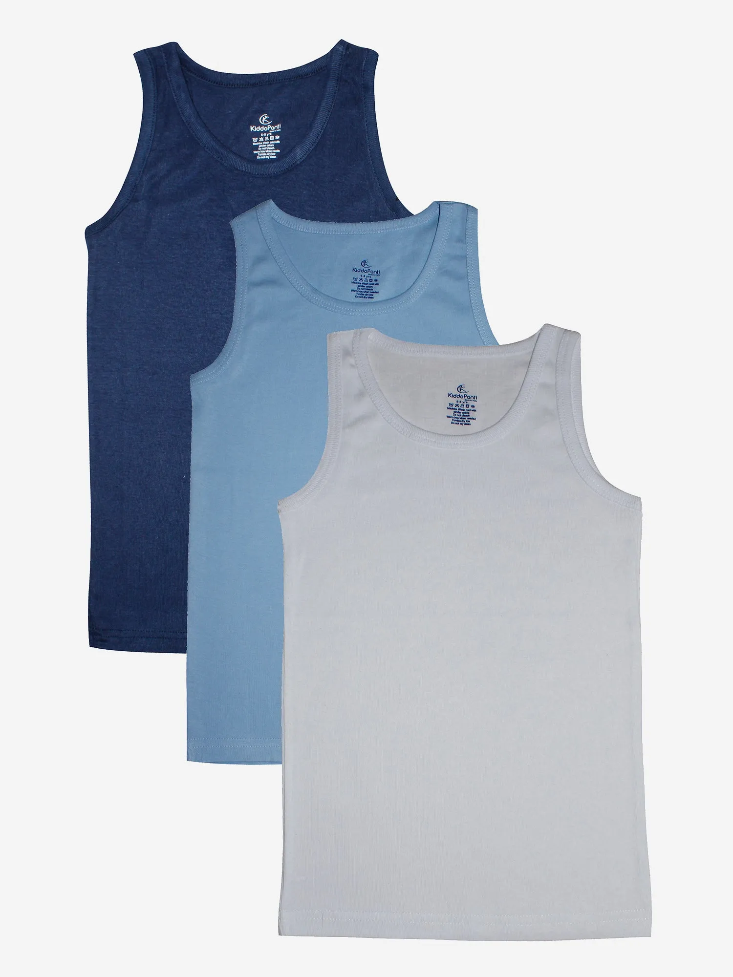 Boys Cotton Rib Vest- Pack of 3