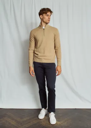 Bruun & Stengade Sweater 1/2 Zip | Sand