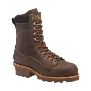 Carolina Men's Birch 8 Inch Insulated Composite Toe Logger Work Boot - Dark Brown