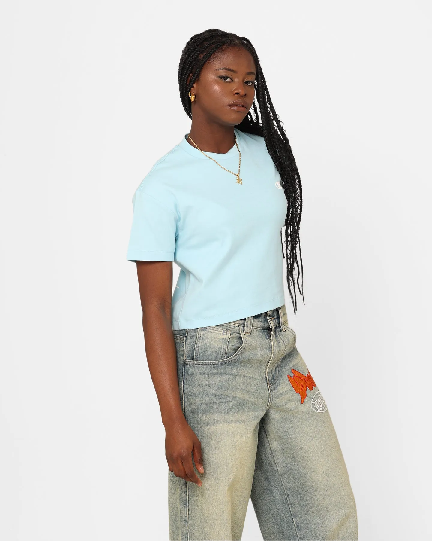 Champion Women's Rochester Base T-Shirt Iced Blue