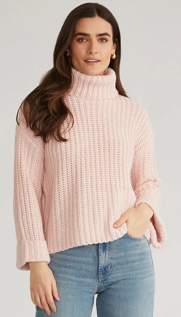 Chunky TurtleNeck Shaker Pullover Sweater