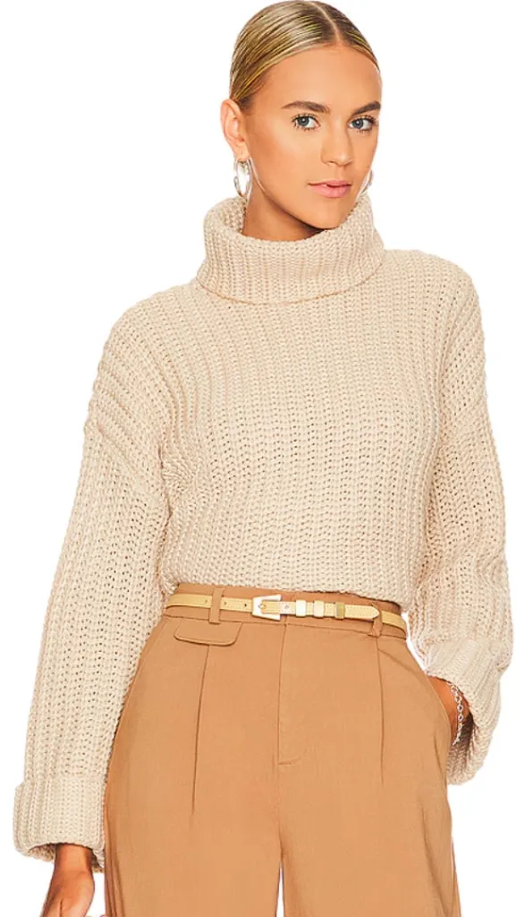 Chunky TurtleNeck Shaker Pullover Sweater