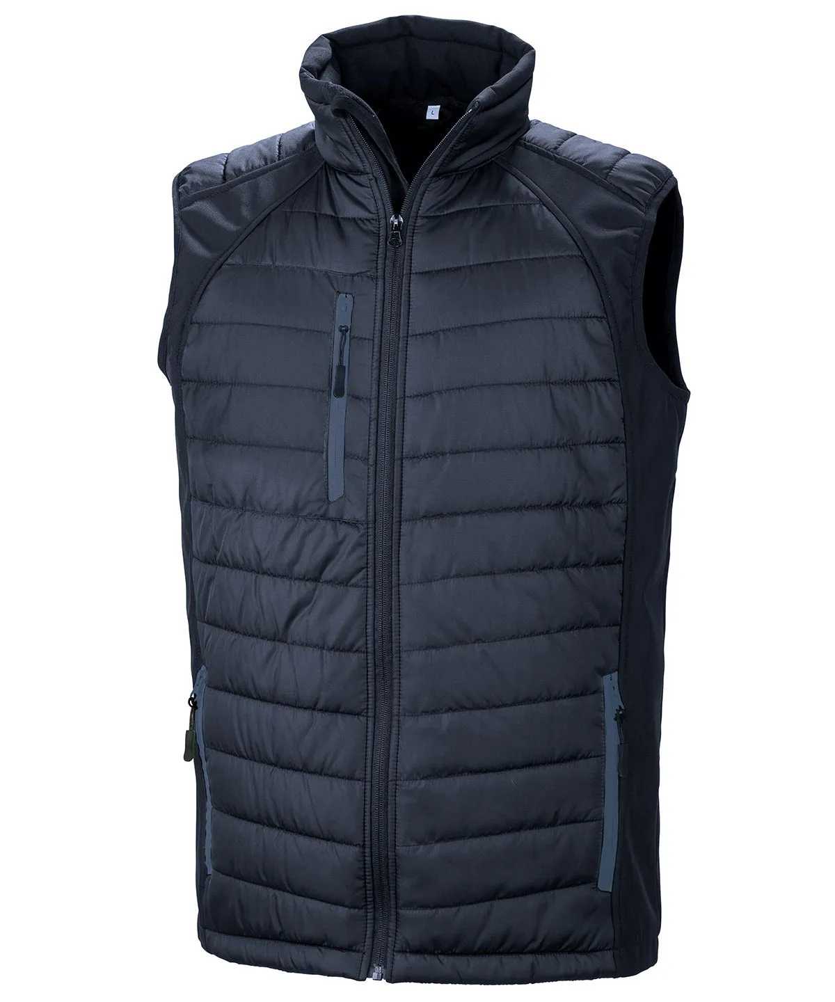 compass padded softshell gilet | Navy/Navy