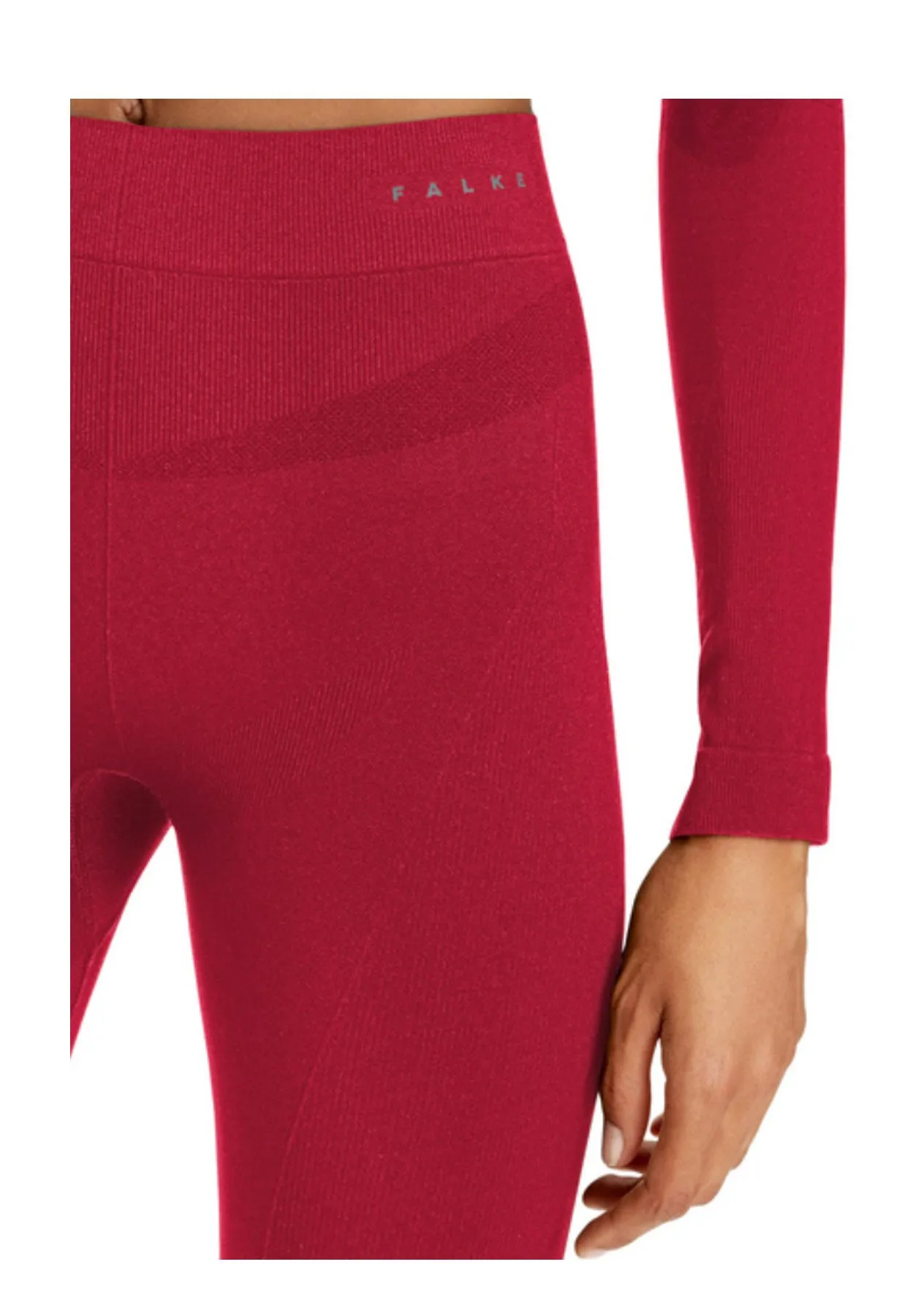 Falke Thermal Ski Leggings in Red