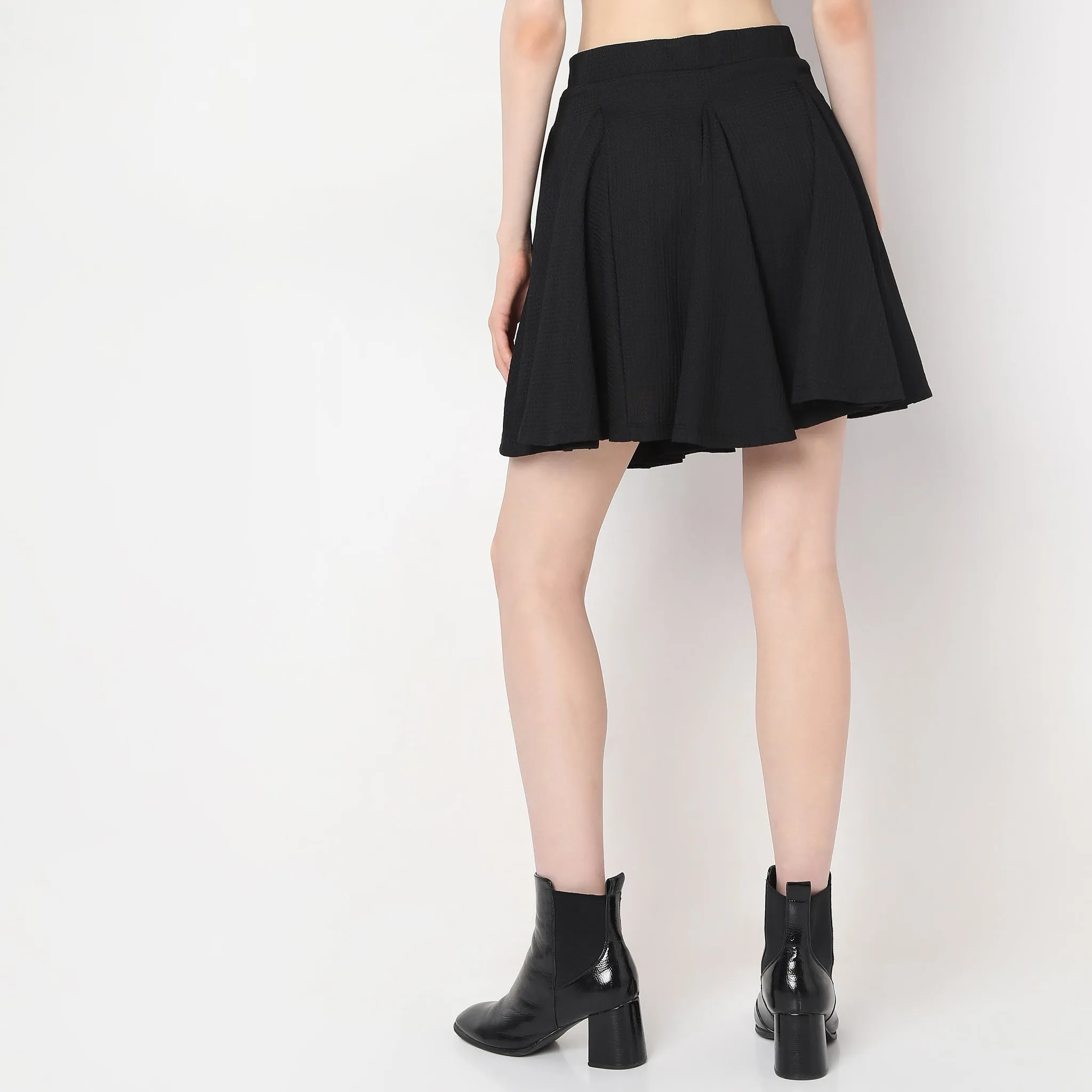 Flare Fit Short Length Skirt