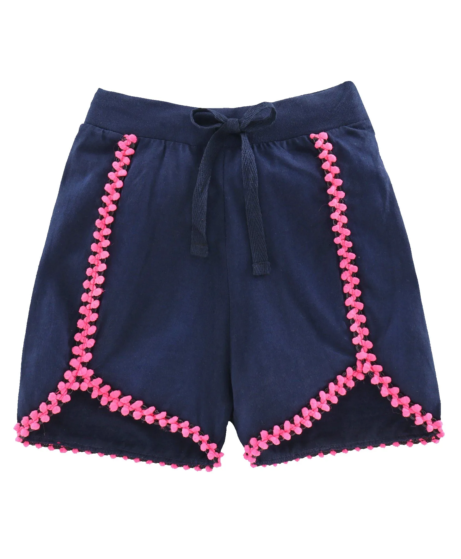 Girls Cotton Jersey Shorts -Pack of 2