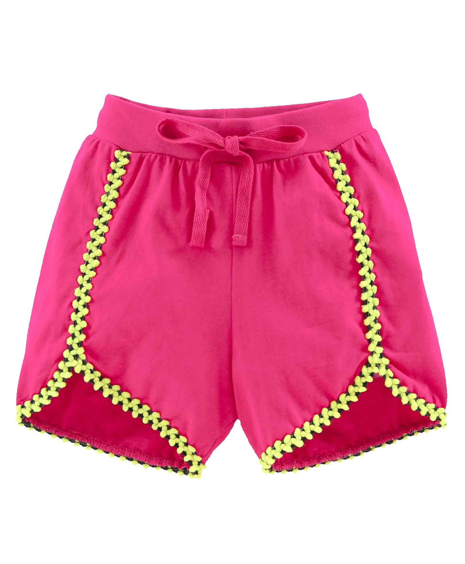 Girls Cotton Jersey Shorts -Pack of 2