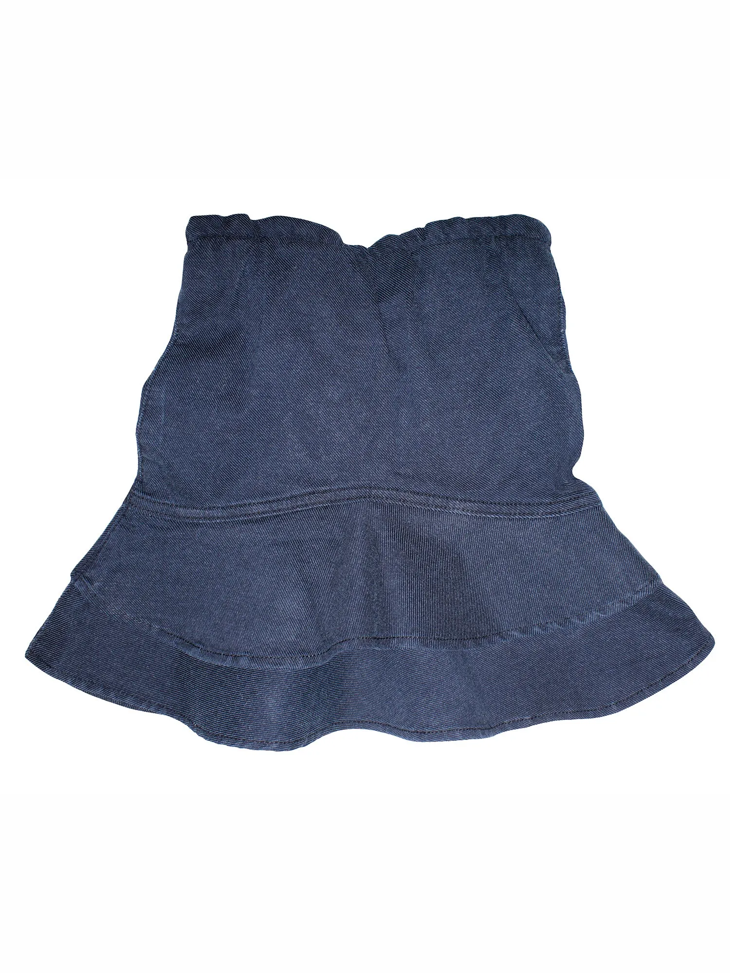 Girls Denim Skirt with Ruffle