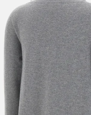 Grey Cashmere and Wool Sweater for Women