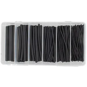 Heat Shrink Tubing Pico 2:1 Black Single Wall Shrink Tube Kit