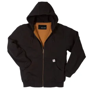 Heavyweight Thermal-Lined Hooded Zip-Front Sweatshirt