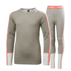 Helly Hansen Junior LIFA Merino Midweight Thermal Base Layer Set - Terrazzo