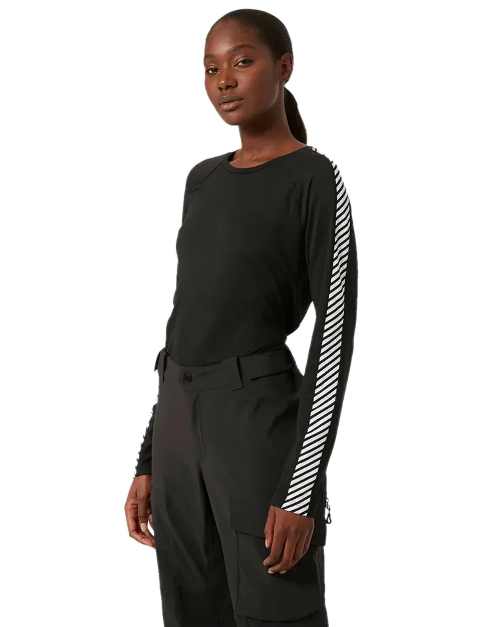 Helly Hansen Womens Lifa Active Stripe Crew Base Layer