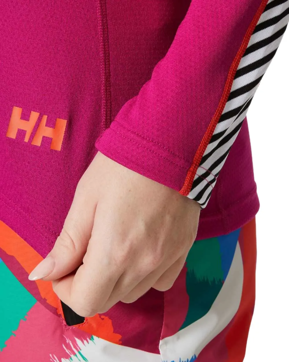 Helly Hansen Womens Lifa Active Stripe Crew Base Layer