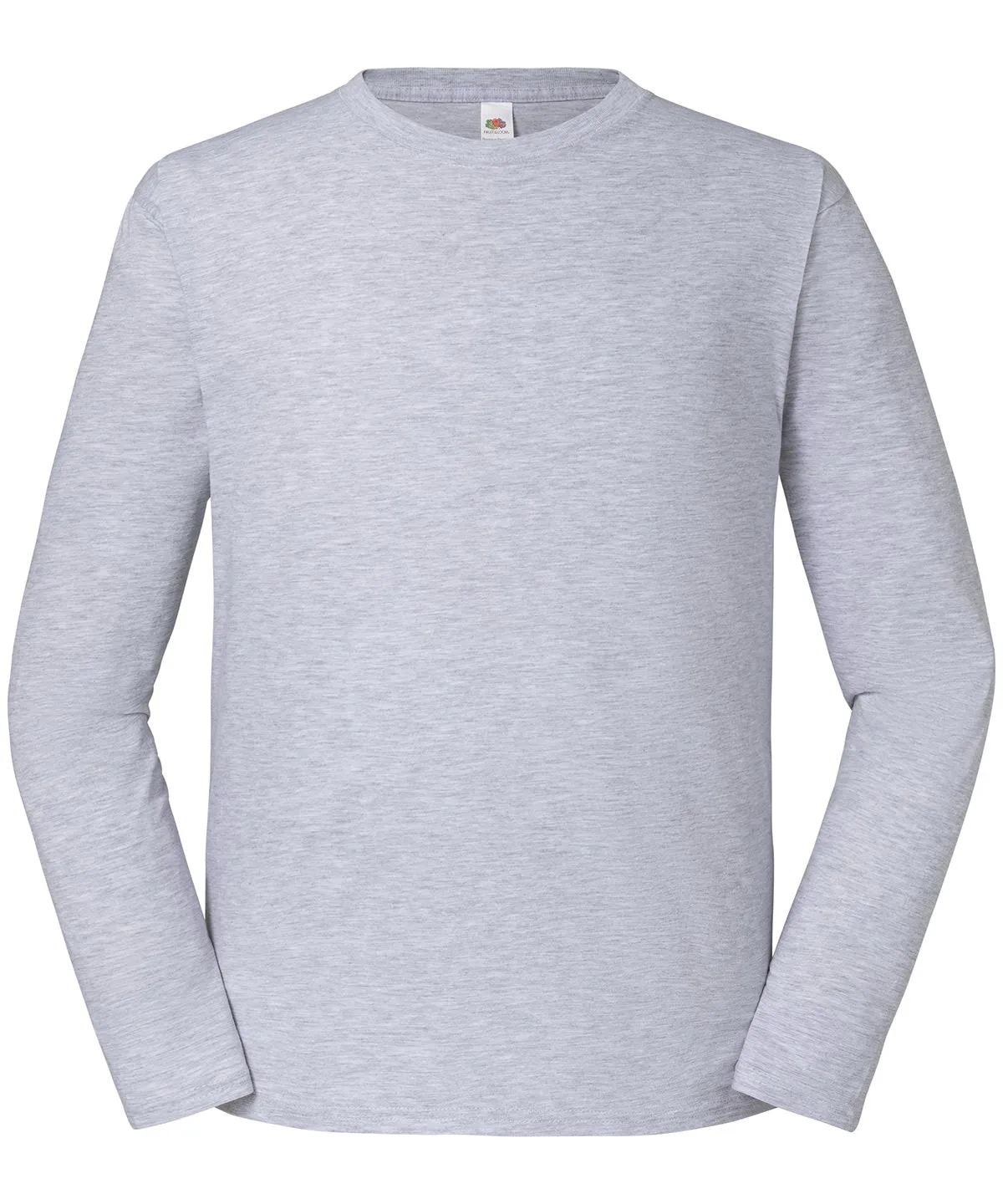 Iconic 195 ringspun premium long sleeve T | Heather Grey