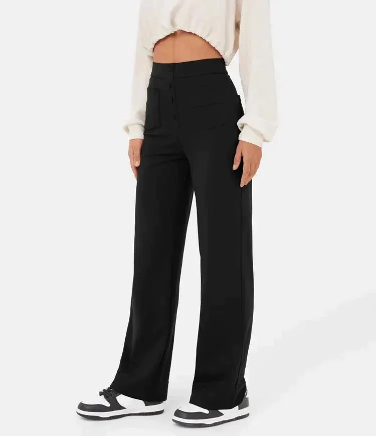 Ivyshape | Comfortable Elastic Leisure Pants