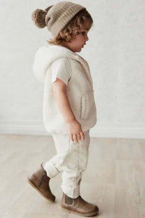 Kai Recycled Polyester Sherpa Vest - Natural