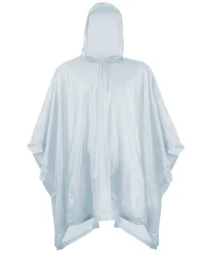 Kids plastic poncho | Silver