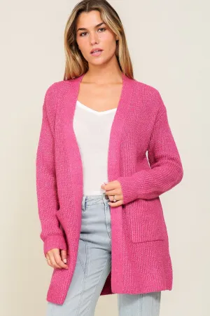 KNIT MARLED CARDIGAN