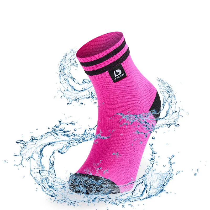 LEAKDRY Waterproof Breathable Ultralite Dri-nit Socks Ankle Pink