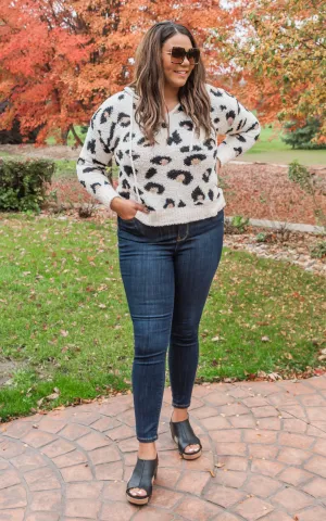 Leopard Printed Soft Sweater Top - Final Sale