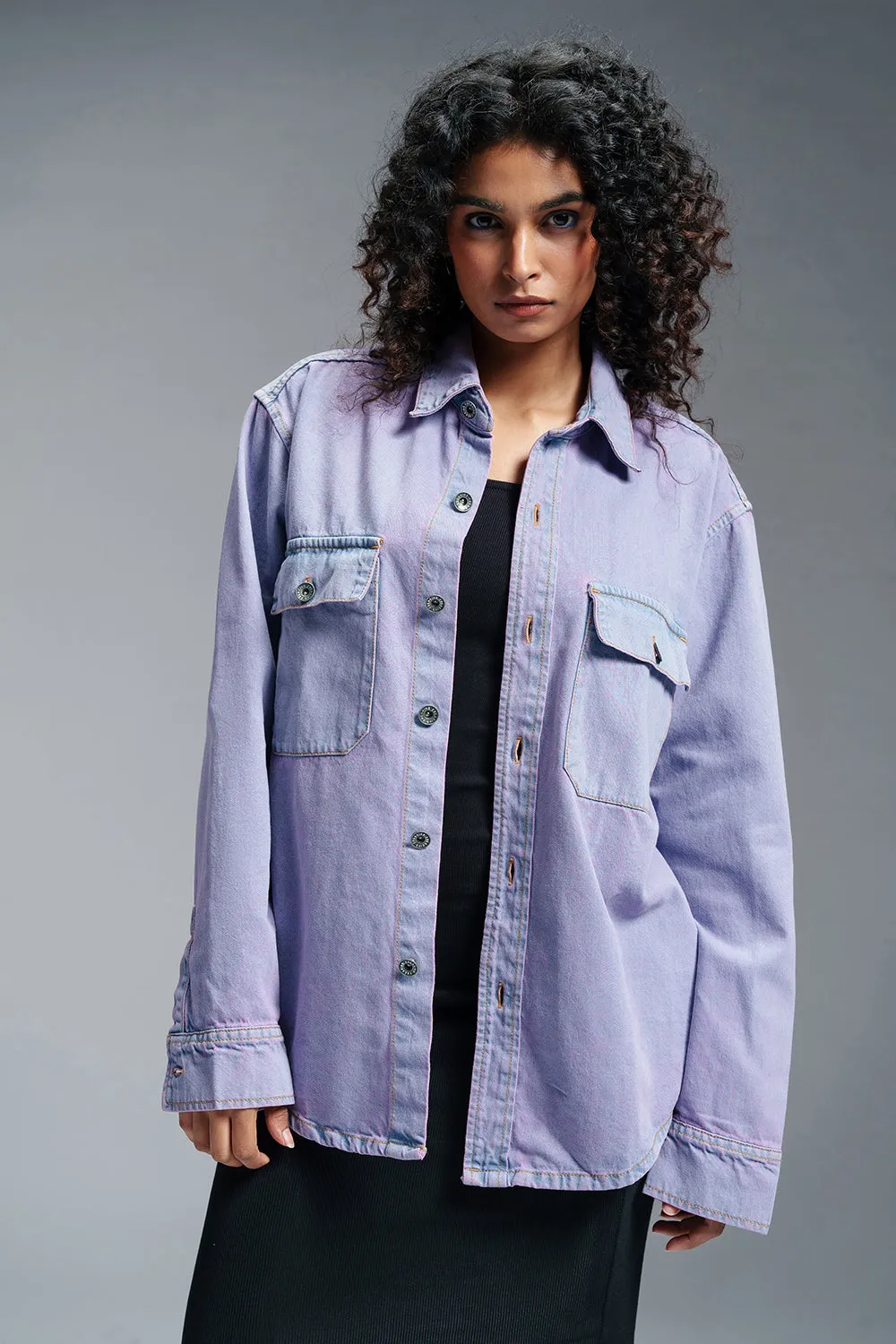 Lilac Blush Women's Denim Jacket