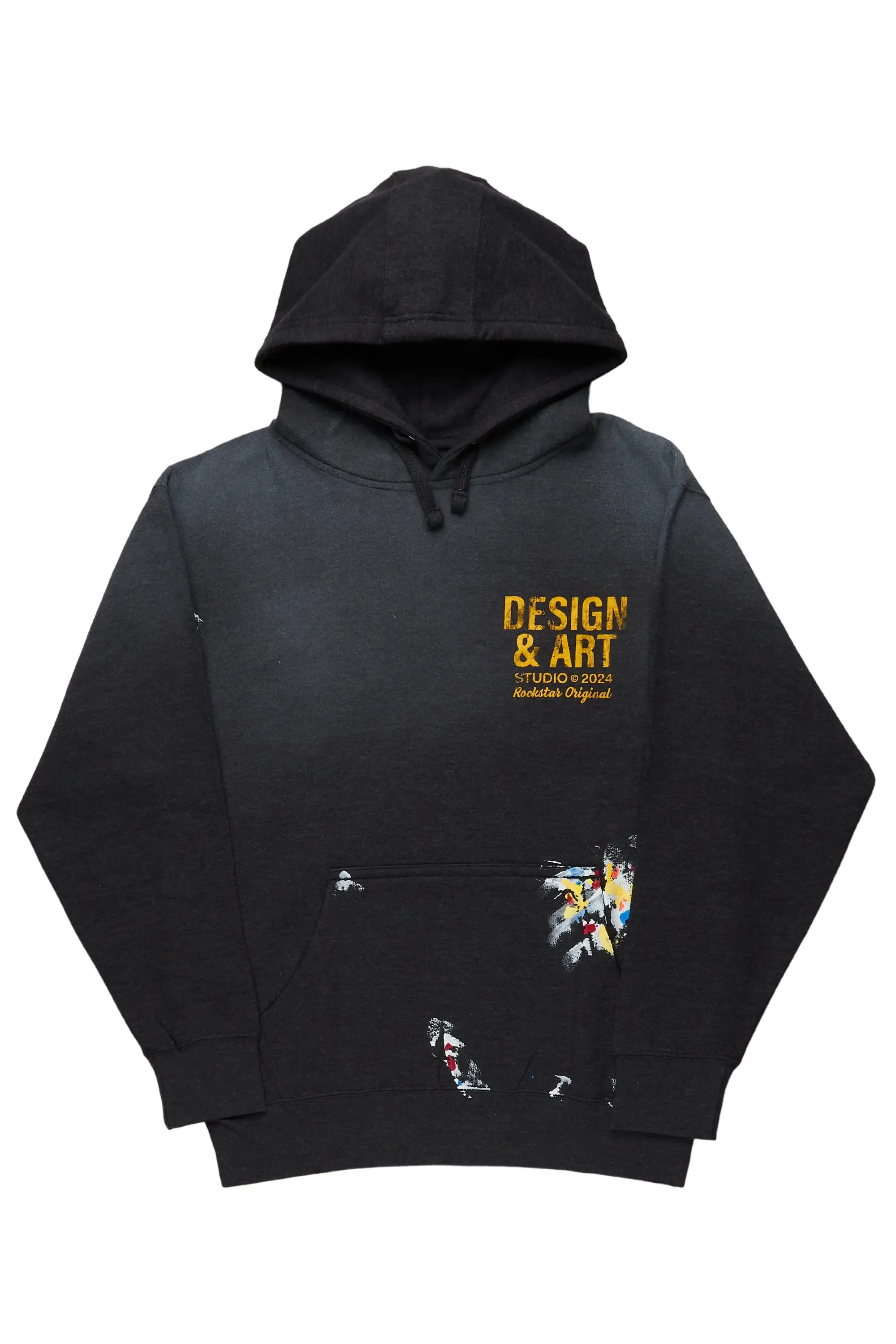 Mancha Charcoal Graphic Hoodie