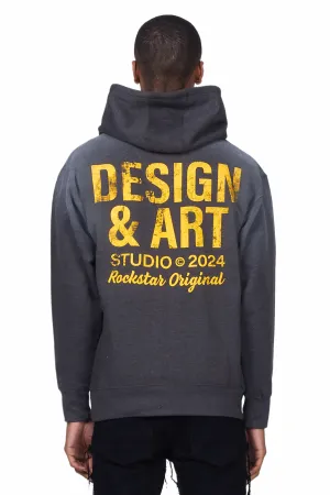 Mancha Charcoal Graphic Hoodie