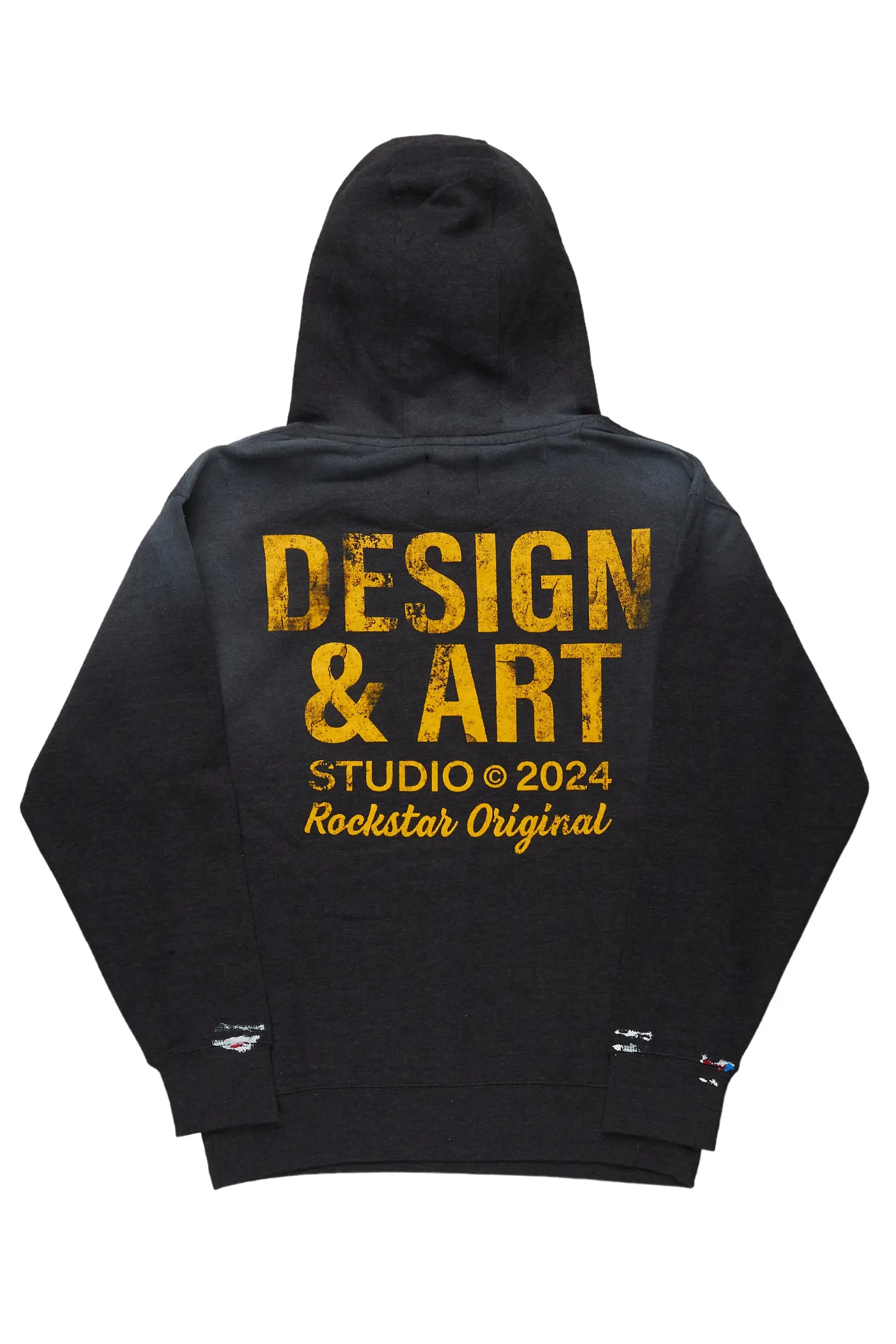 Mancha Charcoal Graphic Hoodie