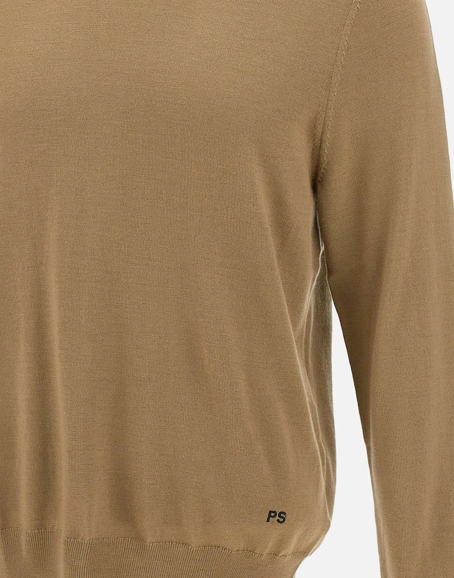 Men's Camel Wool Pullover Sweater