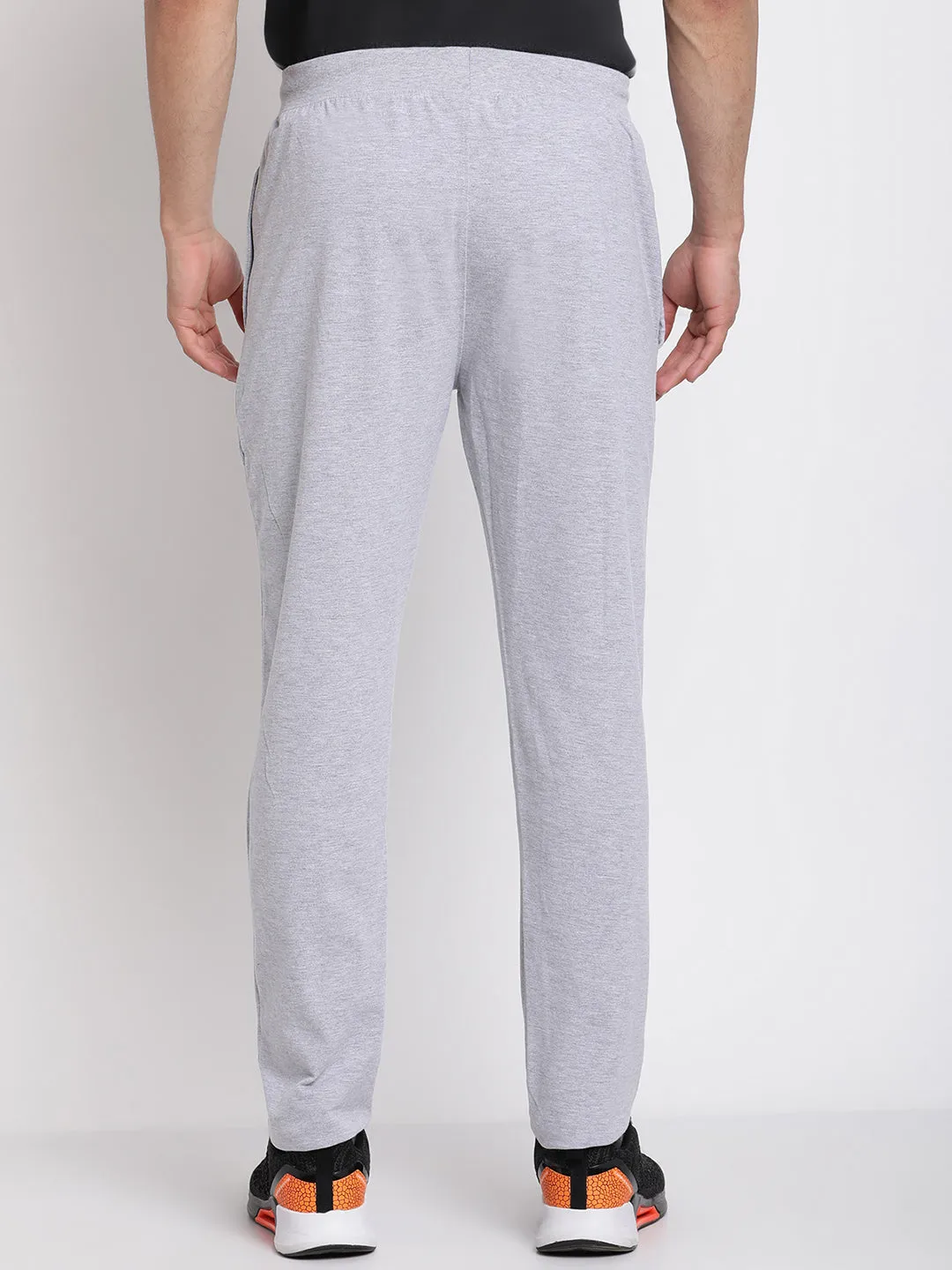 Men's Grey Melange Track Pants