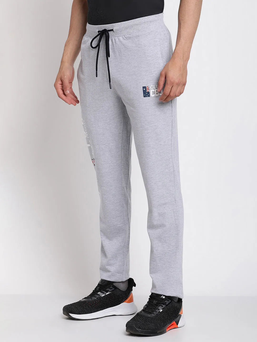 Men's Grey Melange Track Pants