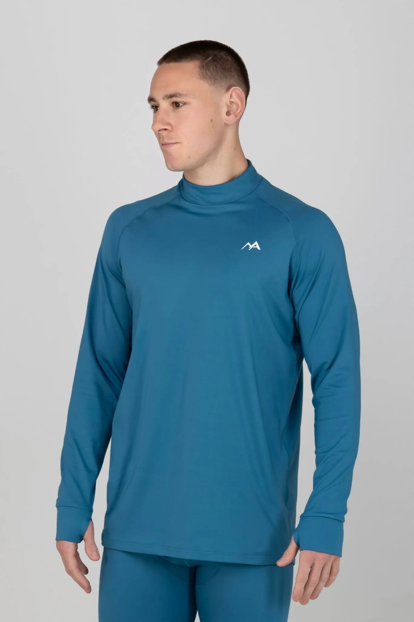 MEN'S THERMAL BASE LAYER TOP MIDNIGHT BLUE