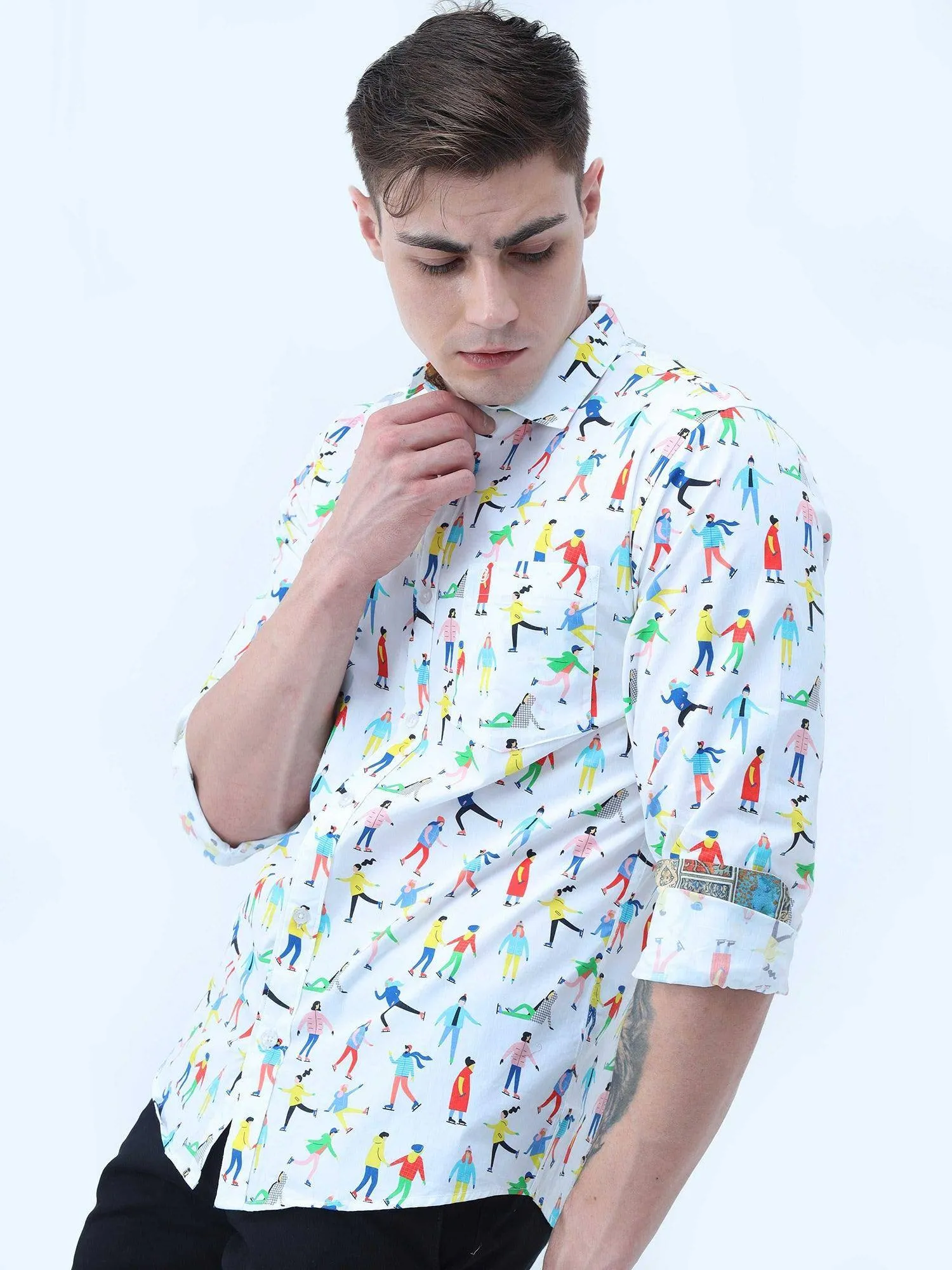 Multi Colour Digital Printed Shirt