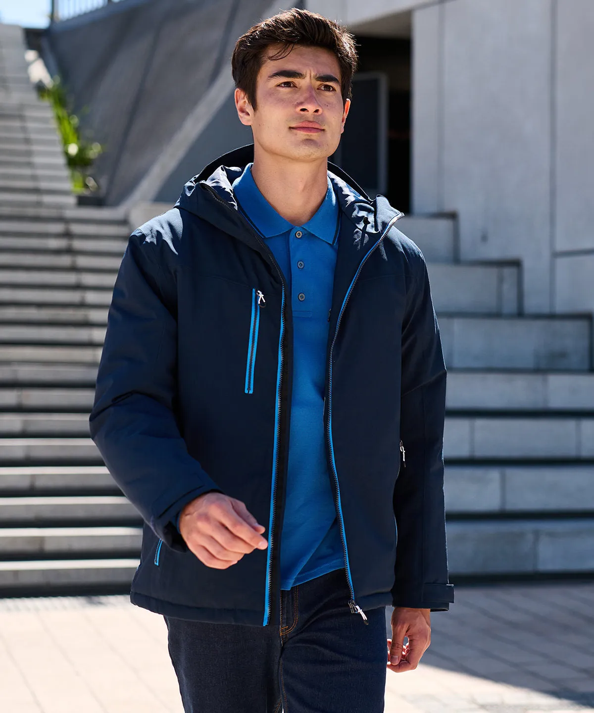 Navigate waterproof insulated jacket | Black/New Royal