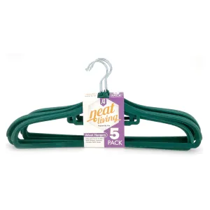 Neat Living Premium Heavyduty Non Slip Velvet Hangers, Pack of 5